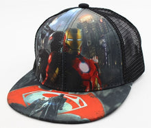 Load image into Gallery viewer, Captain America Spider-Man Iron Man Baseball Cap Children Summer Mesh Snapback Caps